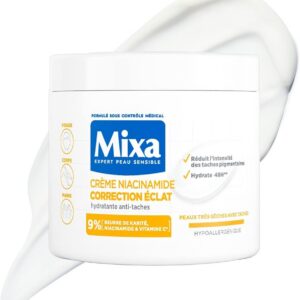 Mixa Niacinamide Bright crème hydratation intense anti-taches brunes visage, corps, mains