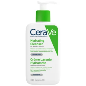 Crème lavante hydratante Cerave pour peaux normales à sèches