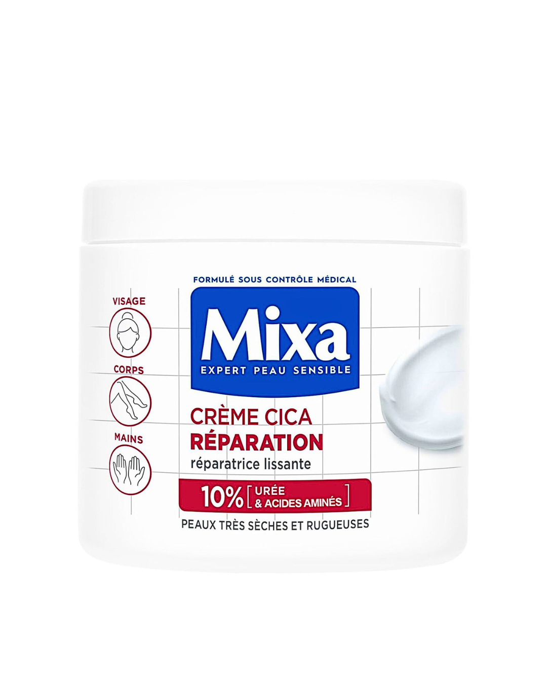 Mixa Baume Réparateur Urea Cica+ Peau Sèche