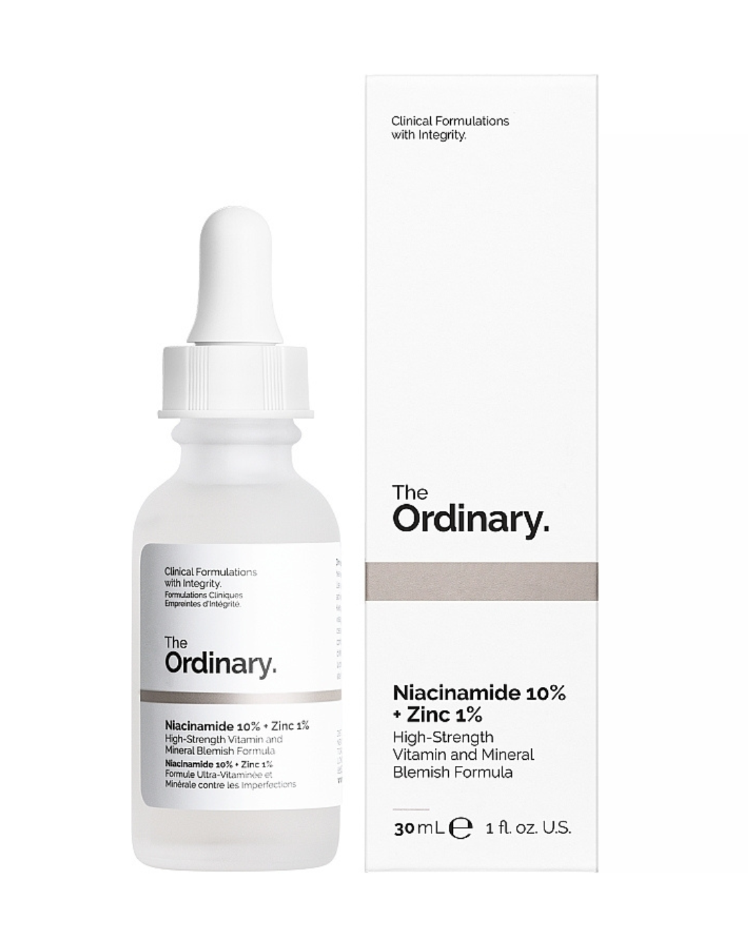 The Ordinary sérum anti-imperfections Niacinamide 10% + Zinc 1%